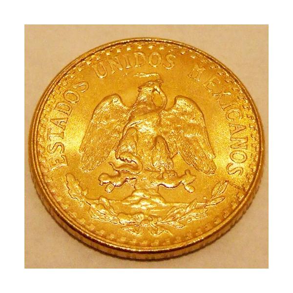 コインペンダント メキシコ2ペソ金貨 18金ツメ枠 ネックレス 1945年