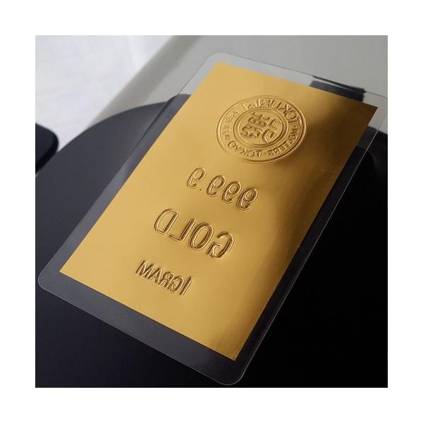 徳力 1g 999.9 純金カード ラミネート 雑貨 - 貨幣