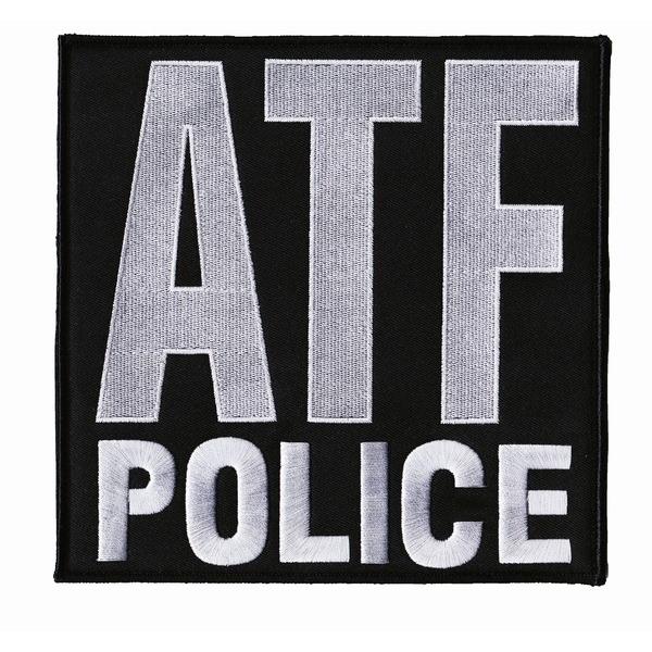 ATF POLICEパネルパッチ ブラック 特大 /【Buyee】