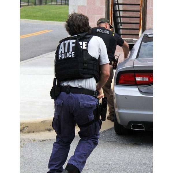 ATF POLICEパネルパッチ ブラック 特大 /【Buyee】