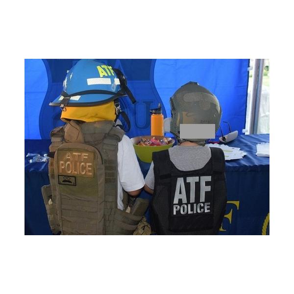 ATF POLICE パッチ 2枚セット ATF POLICEパネルパッチ ブラック 特大 /【Buyee】