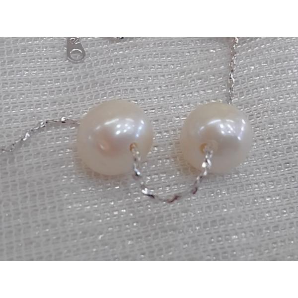 ほぼ未使用　ベリテ　本真珠ネックレス　　⚪️セミバロック　7.7㎜　個性的な魅力 ほぼ未使用ベリテ本真珠ネックレス⚪️セミバロック7.7㎜個性的