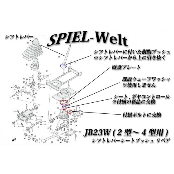 ◇ スズキ ジムニー【 JB23W 2型〜4型用 】◇ シフトレバー・シート