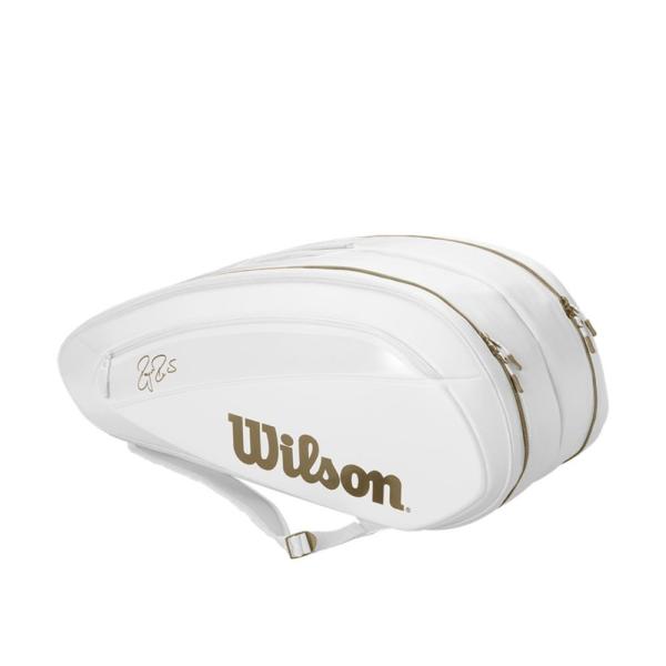 ウイルソンWilson テニスバッグ FEDERER DNA 12 PACK WHITE/GOLD