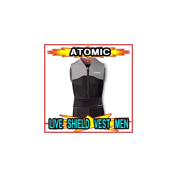 新品タグ付き  アトミック バックプロテクター  脊髄プロテクター ATOMIC アトミック スキー LIVE SHIELD AMID VEST M LV1 Black