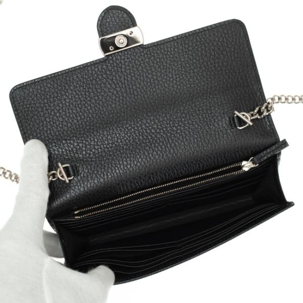 グッチ ウォレットチェーン GUCCI 510314 CA00G 1000 ブラック