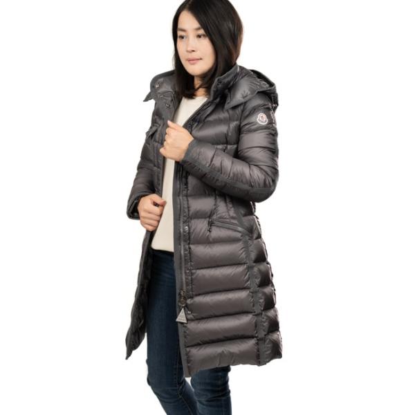 モンクレール MONCLER ダウンコート レディース MONCLERダウン HERMINE 4930005 53048 915 サイズ00 フード付 ナイロン  ジップアップ グレー /【Buyee】