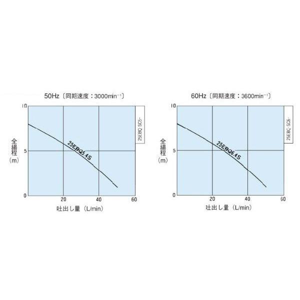 荏原ポンプ水中ポンプ低水位排水ポンプ25EBQ5.4SA/25EBQ6.4SA 100V