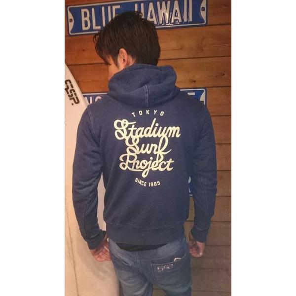 少量限定生産】 Stadium Surf Project 12.2oz.Denim Sweat Zipup Parka