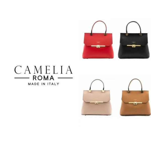 CAMELIA ROMA カメリアローマ 2way レザー ハンドバッグ 4色 鞄 かばん