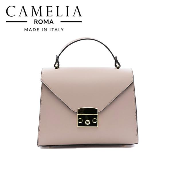 CAMELIA ROMA カメリアローマ サフィアーノレザーハンドバッグ