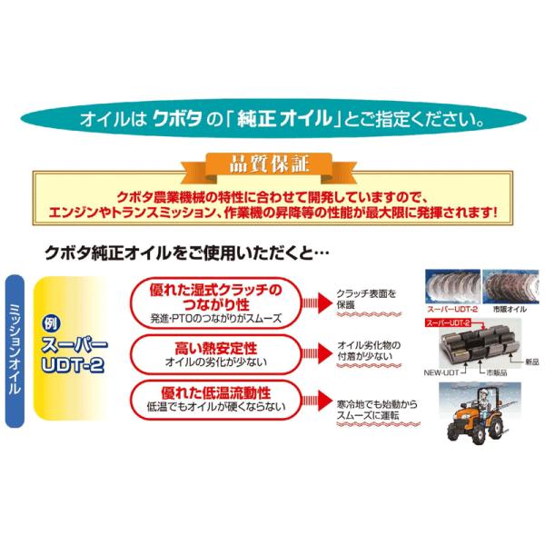 クボタ 純正オイル ミッション・油圧駆動兼用オイル スーパーUDT-2 4L 07908-87401 /【Buyee】