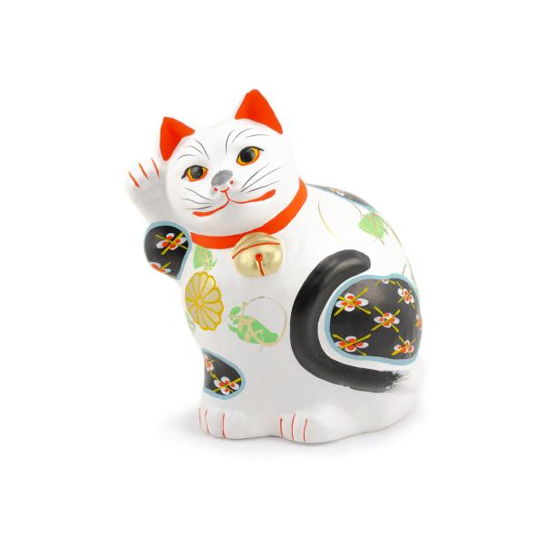 堤人形 つつみのおひなっこや - 招き猫 横（特大） 和のインテリア 土人形 伝統的工芸品 /【Buyee】