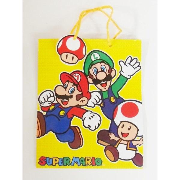 スーパーマリオ レトロキャラ紙袋 キイロ /【Buyee】