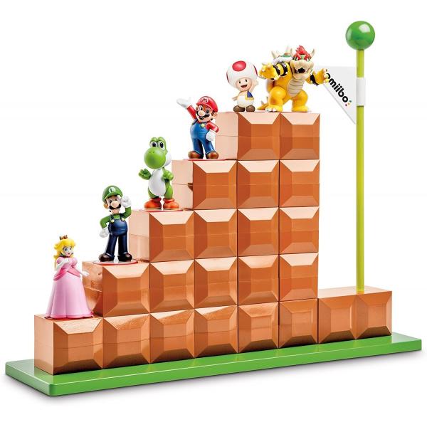 海外限定品　amiibo マリオ ゴールフラッグ スタンド ディスプレイ　希少品 マリオ ゴールフラッグ スタンド アミーボケース/amiibo End Level