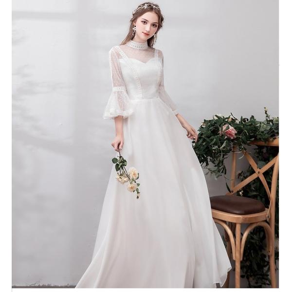 ウエディングドレス 花嫁 結婚式 ウェディングドレス aラインドレス 