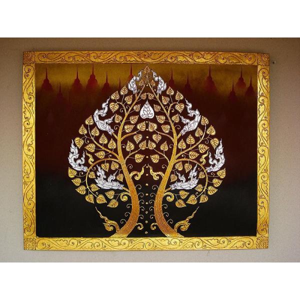 アジアンアート オリエンタルモダン絵画 アートフレーム 壁飾り タイ