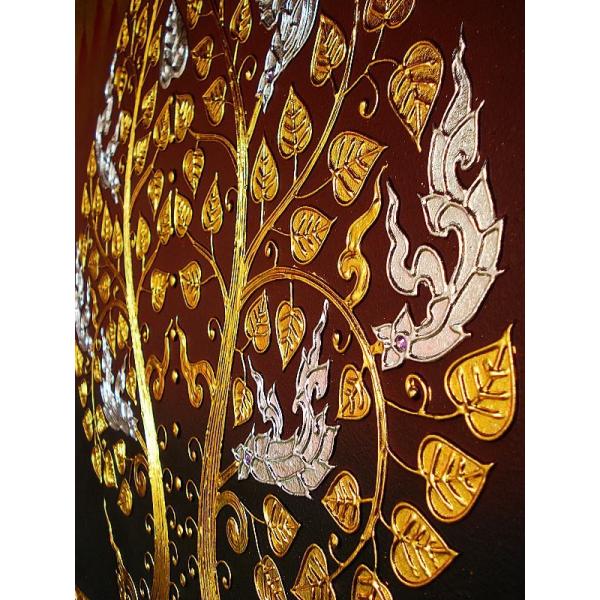 アジアンモチーフ絵画 ドットアート 80cm × 60cm 象 モダンアート アジアンアート