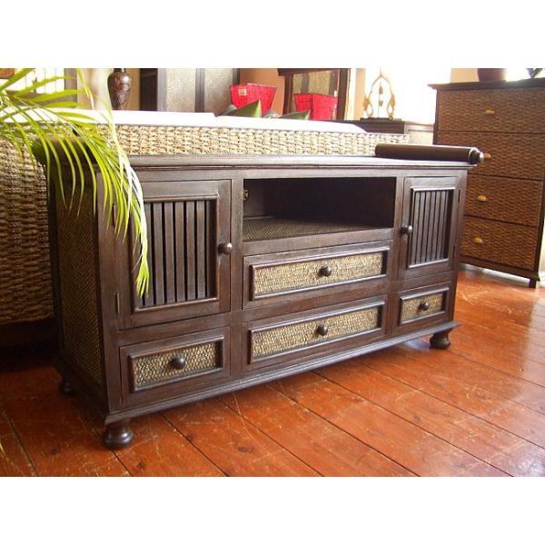アジアン家具 TVボード テレビボード(W120) キャビネット サイド