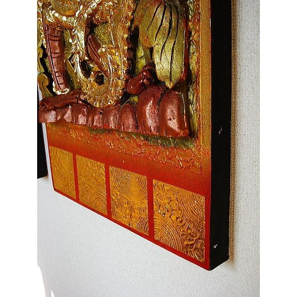 アジアンアート タイペイントアート 120×40 3枚セット