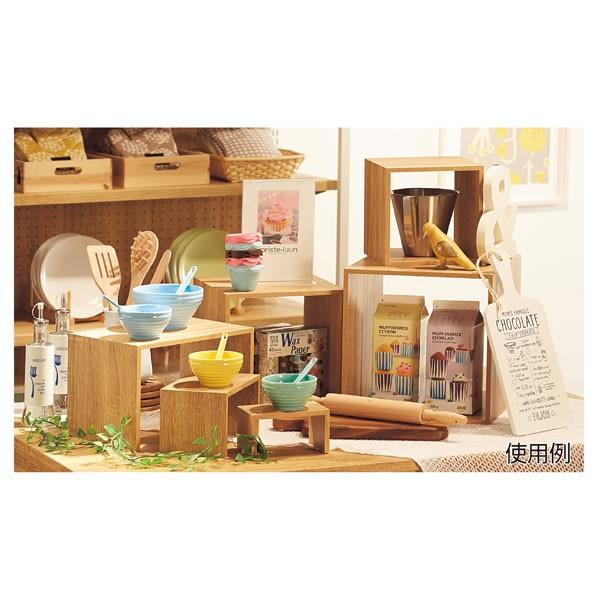 コの字ラック 収納 木製 木目 卓上ラック LL 幅30cm 奥行き20cm カラー