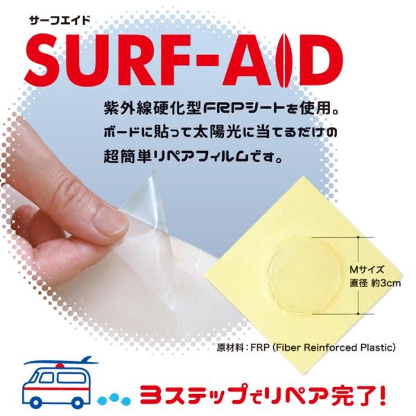 SURF-AID サーフエイドサーフボードリペア用樹脂フィルム