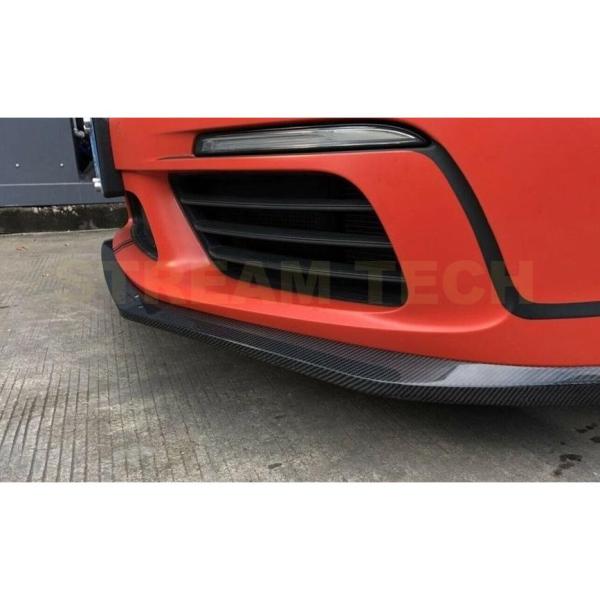 ポルシェ718 ケイマン　フロントカーボンリップ PORSCHE ポルシェ 718 ケイマン ボクスター用 GT4タイプ カーボン