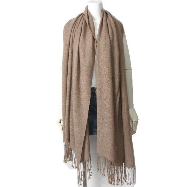 COLOMBO コロンボ カシミアニット 大判ストール （マフラー） 73cm幅