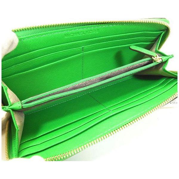 MICHAEL KORS マイケルコース 長財布 ラウンドファスナー グリーン