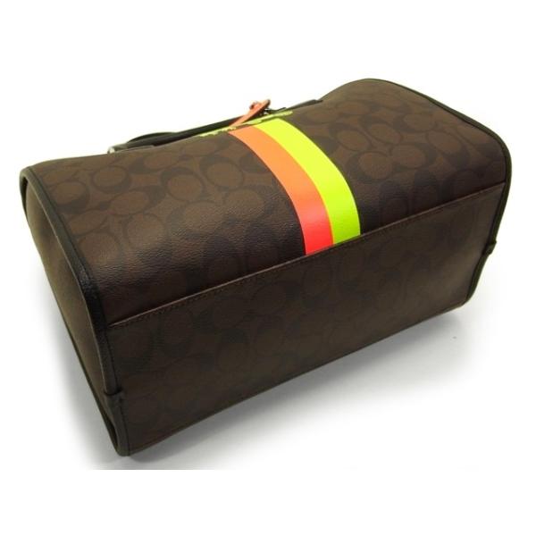 COACH コーチ 2way ハンドバッグ シグネチャー Wストライプ ベネット