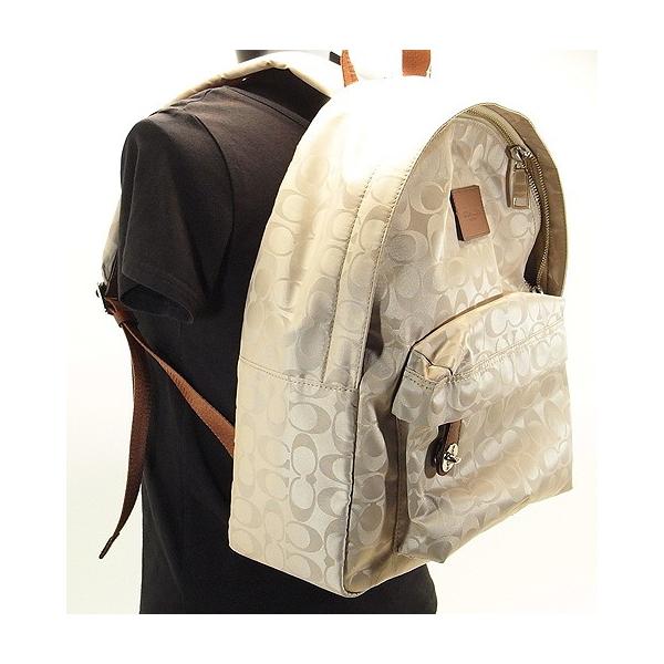 Coach バックパック　リュック COACH コーチ リュックサック シグネチャー ナイロン スモール バック