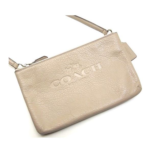 COACH 　ショルダーバック COACH コーチ 斜めがけ ショルダーバッグ ポシェット ペブルド レザー