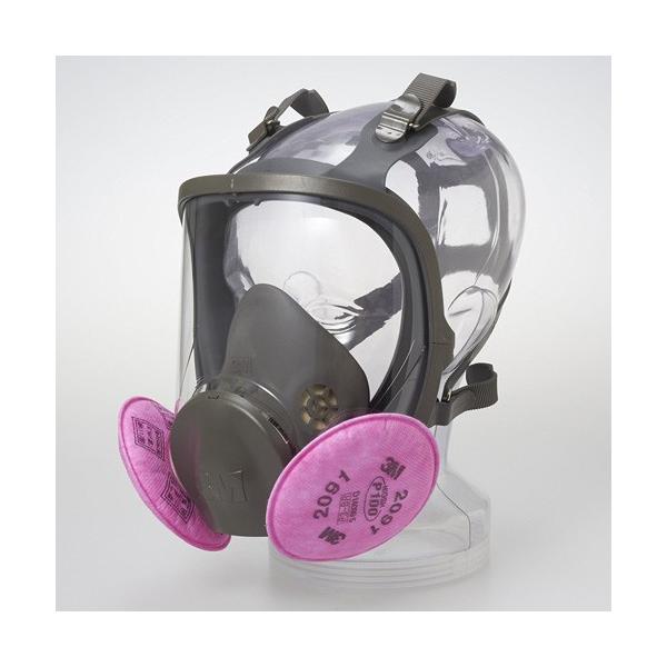 防塵マスク兼防毒マスク 3M 6000F/2091-RL3全面体 アスベスト