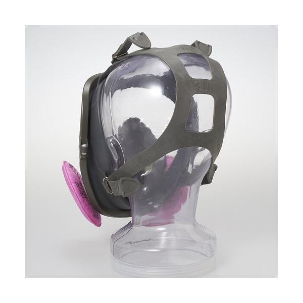 防塵マスク兼防毒マスク 3M 6000F/2091-RL3全面体 アスベスト