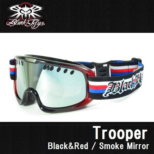 ブラックフライ BLACKFLYS スノーゴーグル Trooper ブラック＆レッド