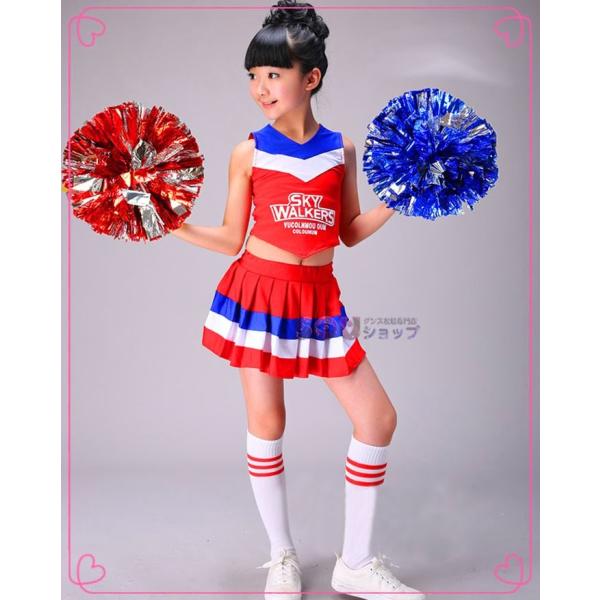 チアガール 衣装 子供 女の子 チア コスプレ 衣装 ダンス衣装 入学式 スーツ 子供用 キッズ チアリーダー 衣装 ユニフォーム ダンス 衣装  /【Buyee】