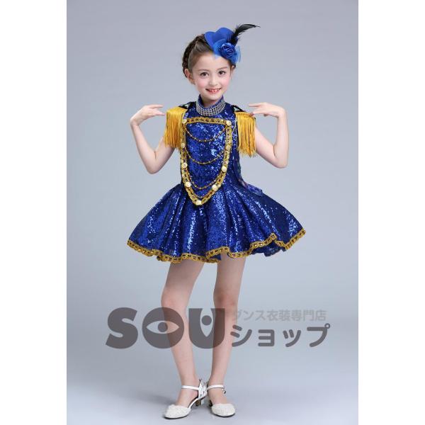 スパンコール ダンス衣装 ワンピース ラテンダンス衣装 ドレス 子供