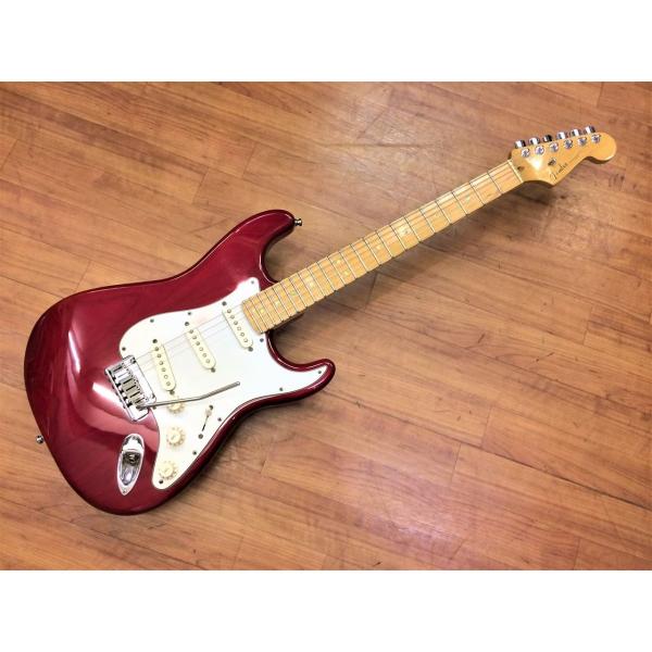 中古品 Fender USA American Deluxe Stratocaster Ash Crimson Red