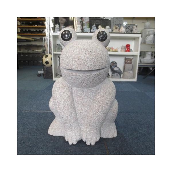 かえる カエル 全長33cm 置物 置き物 雑貨 御影石のオブジェ 庭 玄関 Amazon.co.jp: かえる カエル 全長33cm 置物 置き物 雑貨 御影石の