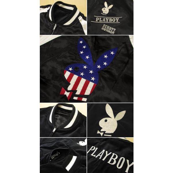 Schott PLAY BOY リバーシブルスカジャン Sサイズ - 通販 - olgapuri.org