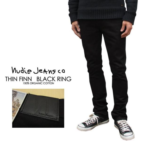 Nudie Jeans THIN FINN DRY EVER BLACK W32