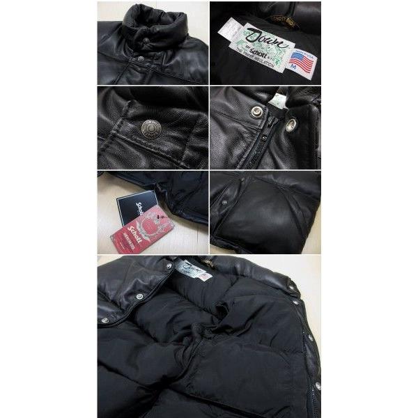 SCHOTT ショット 204D レザーダウン ベスト(米国製) MADE IN USA