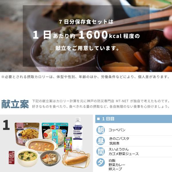 非常食 7日分保存食セット（加熱セット付き） 防災士監修 オリジナル献立表 日替わりメニュー お菓子付き カロリー計算 防災食 ご飯 非常食セット  /【Buyee】 Buyee - Japanese Proxy Service | Buy from Japan!