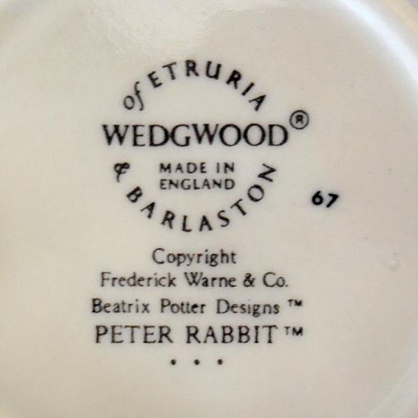 ウェッジウッド  ピーターラビット 旧刻印 英国製 ビーカー
