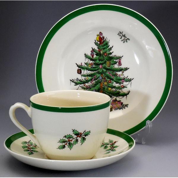 スポード Spode 英国製 クリスマスツリー カップ&ソーサー&プレート