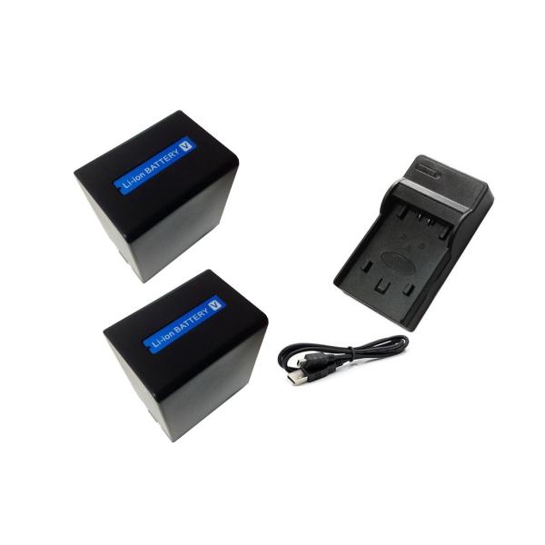 SONY ソニー NP-FV100 互換 バッテリー 2個 + USB充電器 セット /【Buyee】