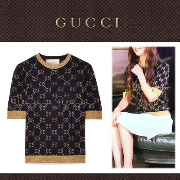 安室奈美恵さん着用 GUCCI グッチ メタリック コットンブレンド