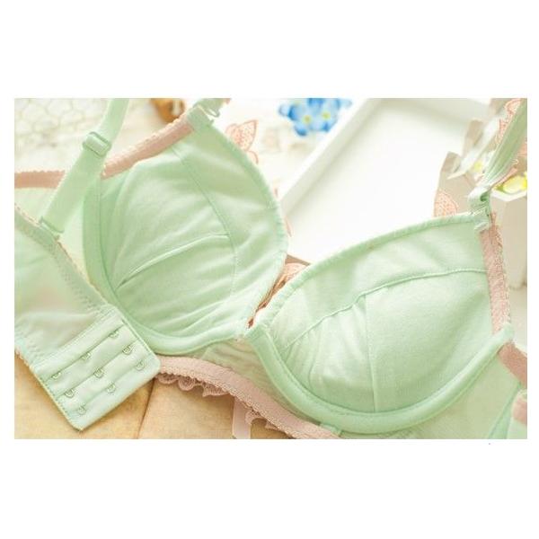 ブラショーツセット,福袋,シームレス,グリーン,セサ,薄緑,バストアップ
