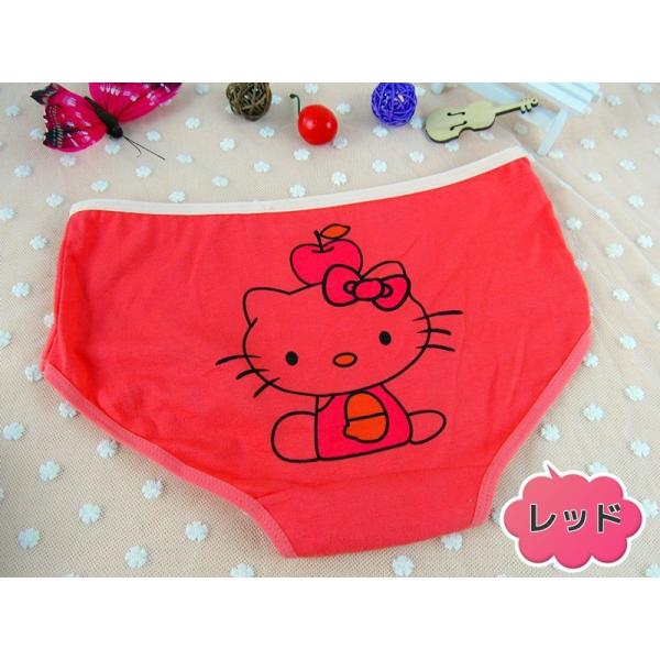 キティパンツ 赤 ショーツ ハローキティ ブルー ピンク レッド 綿100％ M キティ パンツ
