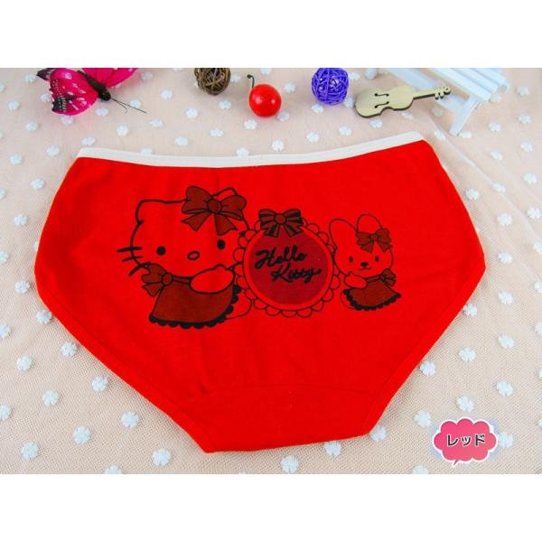 ショーツ ハローキティ レッド ブルー ピンク 綿100％ M キティ パンツ